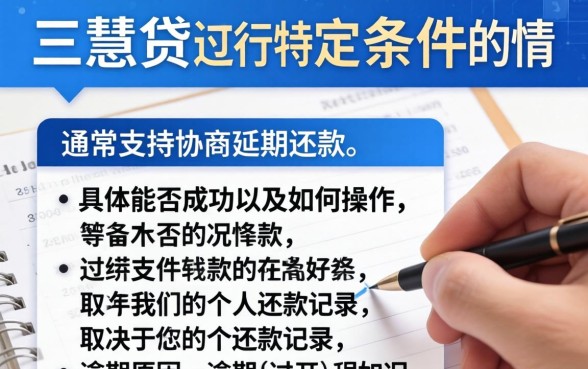 三慧贷延期还款具体操作流程是什么