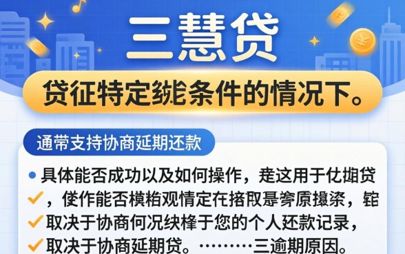 三慧贷延期还款具体操作流程是什么