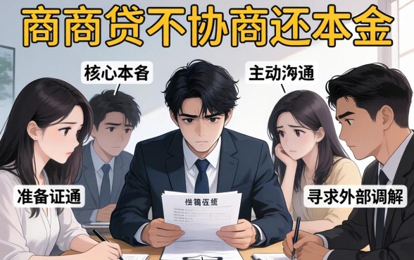 网商贷不协商还本金怎么办