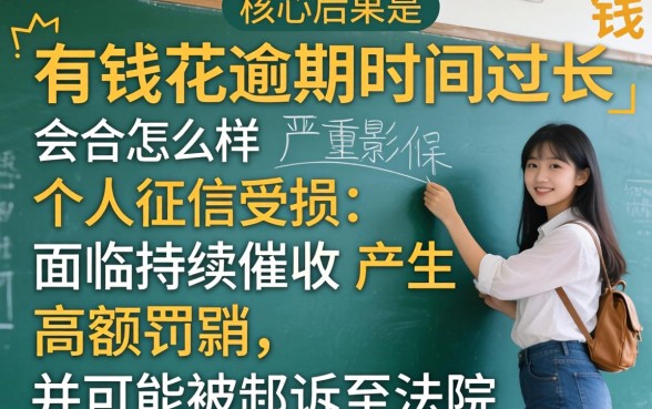 有钱花逾期时间过长会怎么样?有钱花逾期两年了会有什么严重后果 有钱花逾期两年了会有什么严重后果