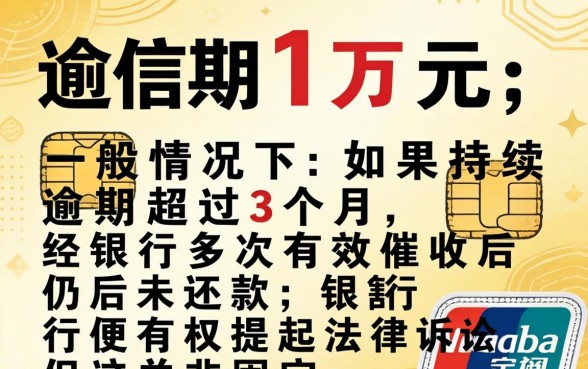 信用卡逾期1万多久会被起诉