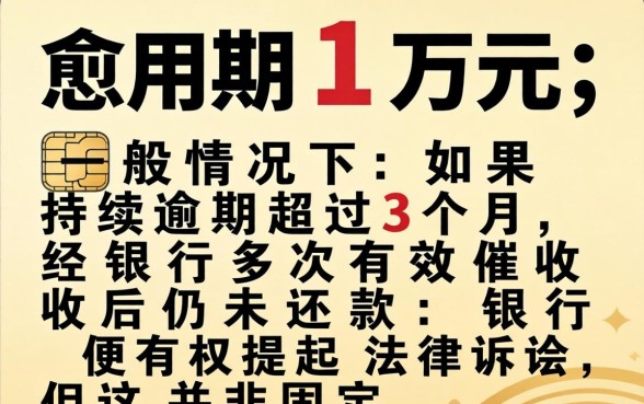 信用卡逾期1万多久会被起诉