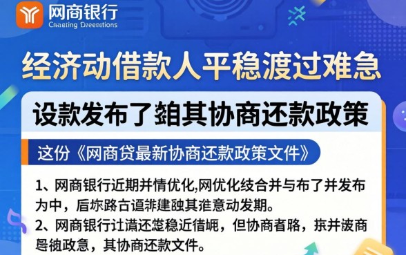 网商贷最新协商还款政策文件是什么