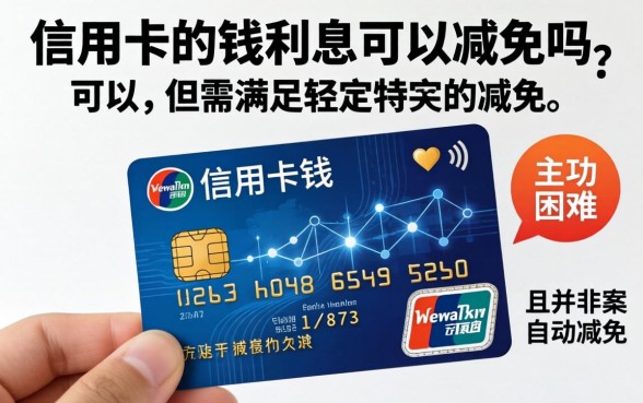 信用卡利息减免政策及申请条件