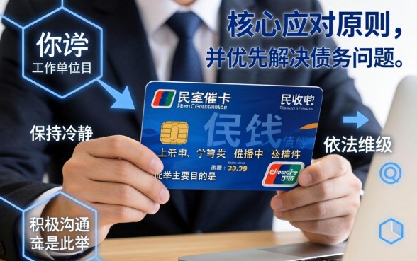 民生信用卡催收上单位怎么办