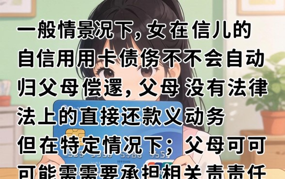 女儿的信用卡债务会归父母吗?信用卡债务责任归属详解 女儿的信用卡债务会归父母吗