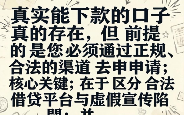 秒下款的小额贷款口子有哪些靠谱推荐