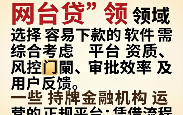 网贷领域有哪些软件容易下款