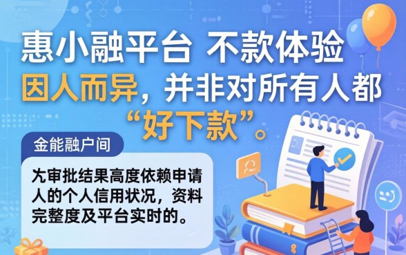 惠小融平台真的那么好下款吗