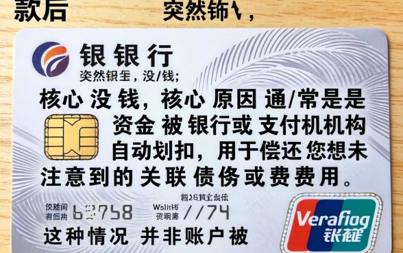 下款后银行卡为何突然没钱了