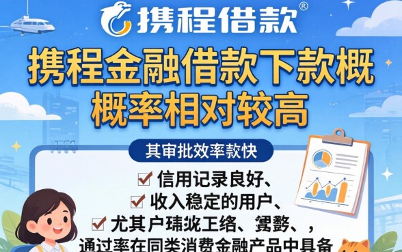 携程金融借款下款概率高不高?携程金融借钱容易通过吗,携程金融借款审核要多久 携程金融借款下款概率高不高