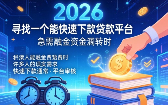 有没有什么小贷能快速下款呢