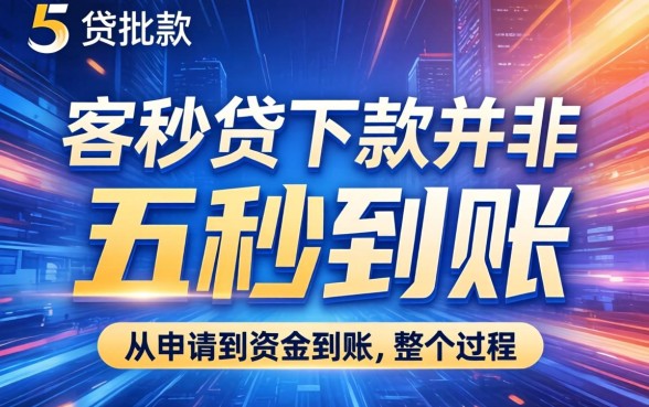 五秒贷下款真的只需五秒吗?五秒贷审核多久到账,五秒贷靠谱吗 五秒贷下款真的只需五秒吗