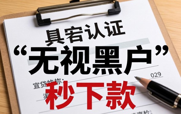 无视黑户秒下款口子有哪些