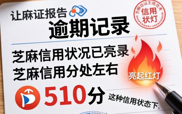 征信有逾期芝麻分510网贷还能借吗