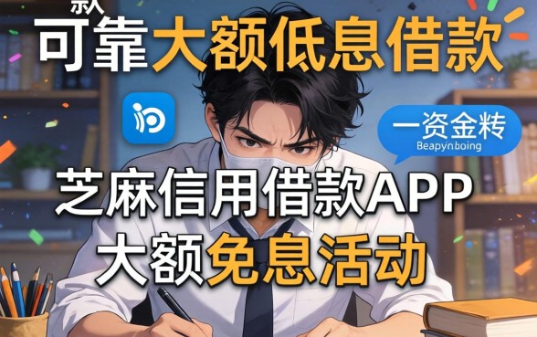 芝麻信用借款app大额免息是真的吗