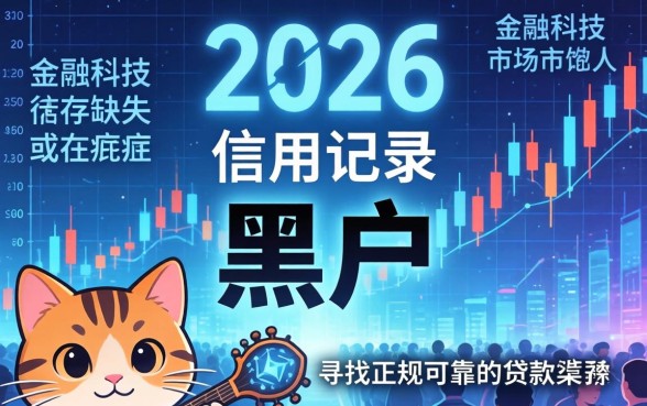 黑户能下款的正规网贷有哪些2026