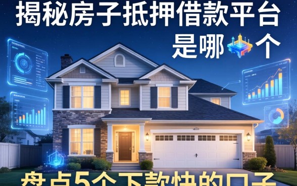揭秘房子抵押借款平台是哪个，盘点5个下款快的口子