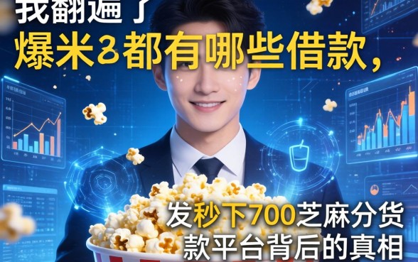 我翻遍了爆米花都有哪些借款，发现秒下700芝麻分贷款平台背后的真相