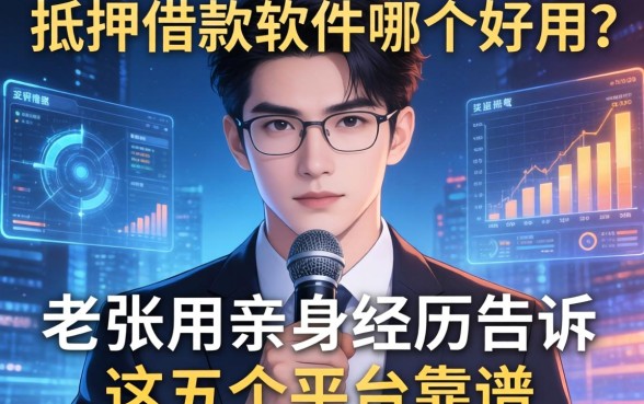抵押借款的软件哪个好用？老张用亲身经历告诉你这五个平台靠谱