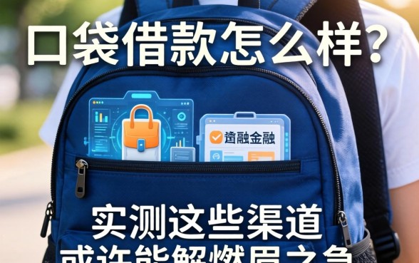 背包口袋借款怎么样？实测这些渠道或许能解燃眉之急
