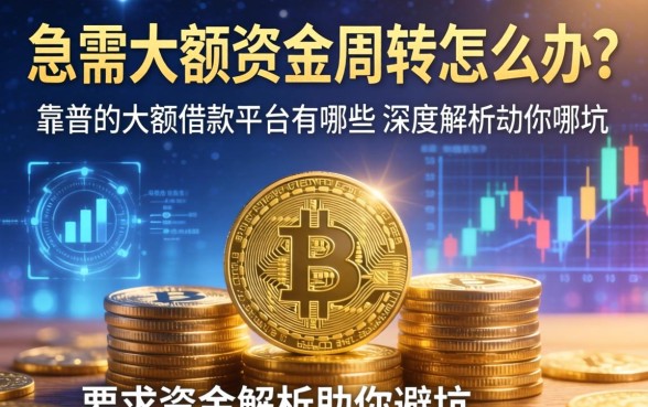 急需大额资金周转怎么办？靠谱的大额借款平台有哪些？深度解析助你避坑