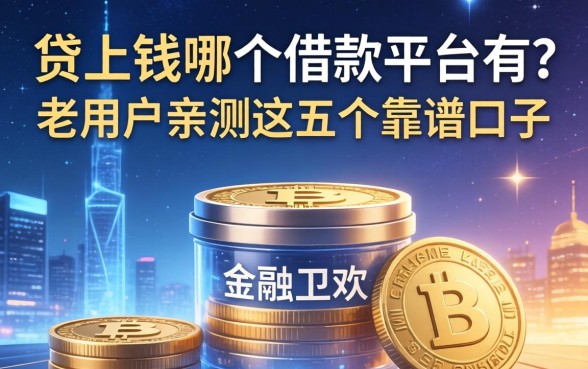 贷上钱哪个借款平台有？老用户亲测这五个靠谱口子