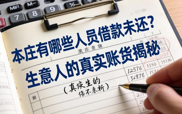 本庄有哪些人员借款未还？一个生意人的真实账本揭秘