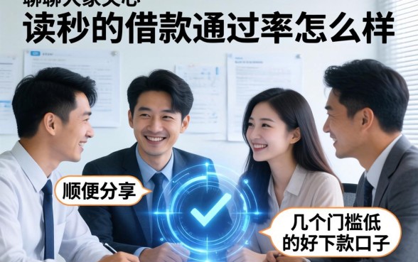 聊聊大家关心的读秒的借款通过率怎么样，顺便分享几个门槛低的好下款口子