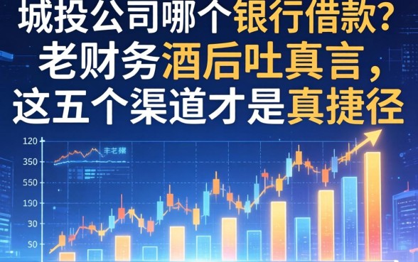 城投公司哪个银行借款？老财务酒后吐真言，这五个渠道才是真捷径