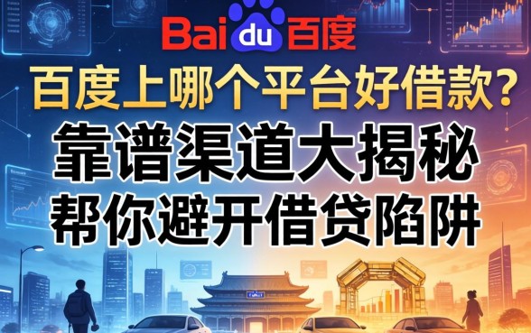 百度上哪个平台可以借款?靠谱渠道大揭秘,帮你避开借贷陷阱