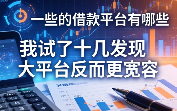 大一些的借款平台有哪些，我试了十几个发现大平台反而更宽容