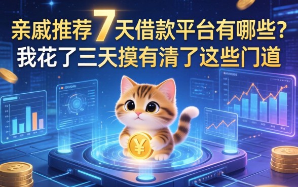 亲戚推荐的7天借款平台有哪些？我花了三天摸清了这些门道