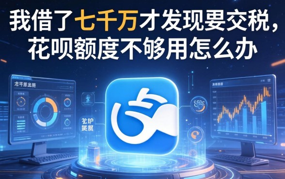 我借了七千万才发现要交税，花呗额度不够用怎么办