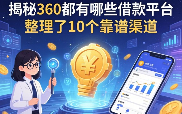 揭秘360都有哪些借款平台，整理了10个靠谱渠道