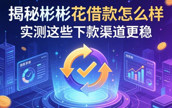 揭秘彬彬花借款怎么样，实测这些下款渠道更稳
