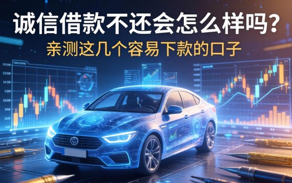 诚信借款不还会怎么样吗？亲测这几个容易下款的口子