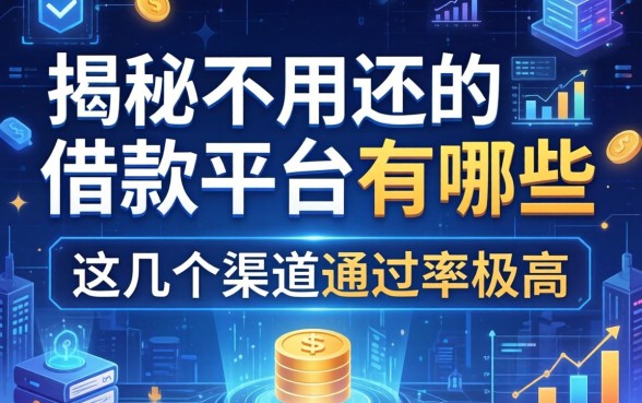 揭秘不用还的借款平台有哪些，这几个渠道通过率极高