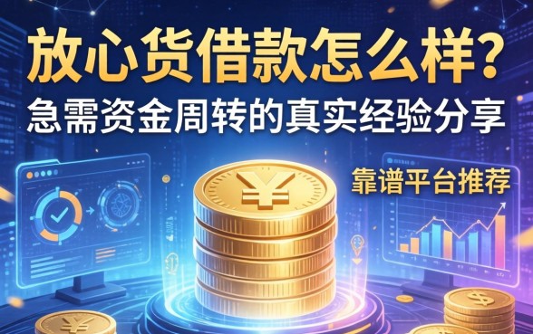 放心货借款怎么样？急需资金周转的真实经验分享与靠谱平台推荐