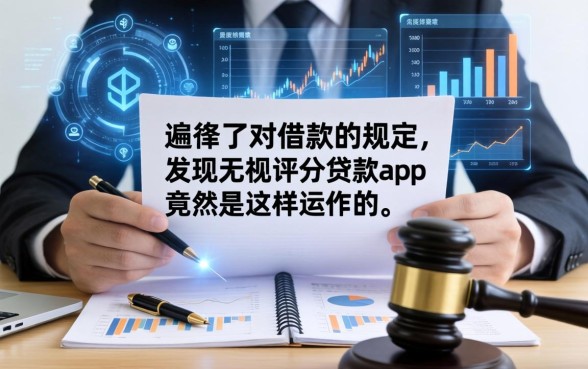 我翻遍了法律对借款的规定，发现无视评分的贷款app竟然是这样运作的