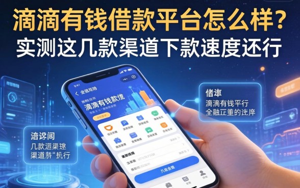 滴滴有钱借款平台怎么样？实测这几款渠道下款速度还行