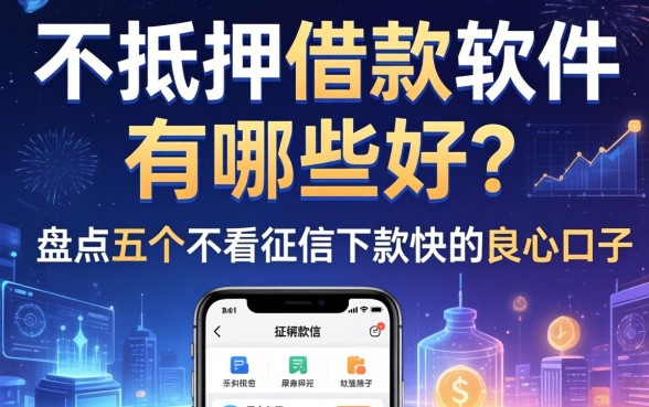 不抵押借款软件有哪些好?盘点五个不看征信下款快的良心口子
