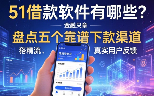 51借款软件有哪些？盘点五个靠谱下款渠道及真实用户反馈