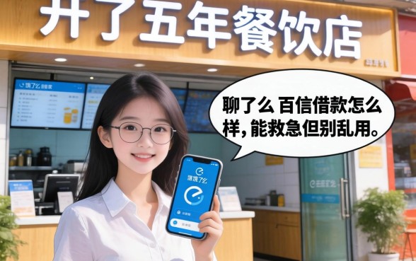 开了五年餐饮店，聊聊饿了么百信借款怎么样，能救急但别乱用