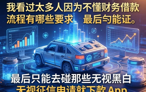 我看过太多人因为不懂财务借款流程有哪些要求，最后只能去碰那些无视黑白无视征信申请就下款的app