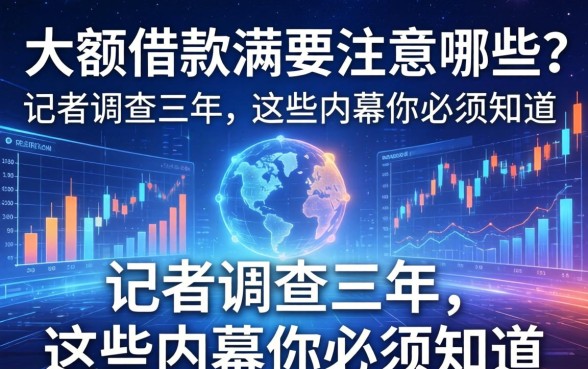 大额借款需要注意哪些？记者调查三年，这些内幕你必须知道