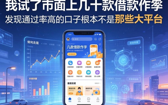 我试了市面上几十款借款软件，发现通过率高的口子根本不是那些大平台