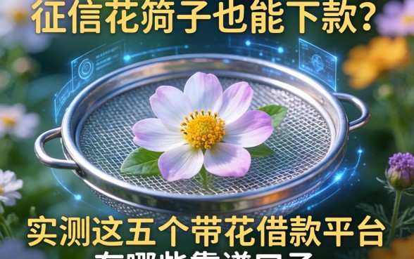 征信花成筛子也能下款？实测这五个带花的借款平台有哪些靠谱口子