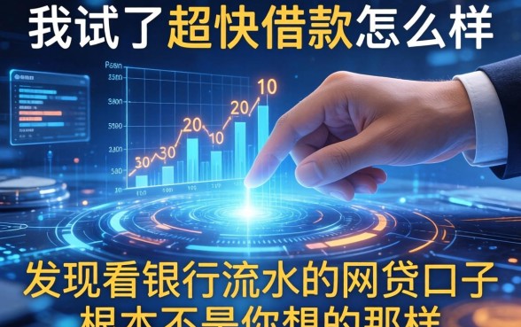 我试了超快借款怎么样，发现看银行流水的网贷口子根本不是你想的那样
