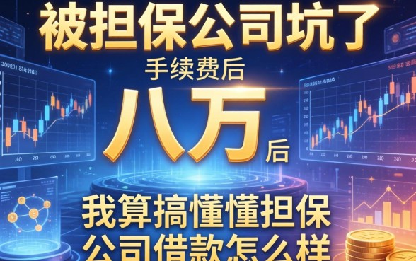被担保公司坑了八万手续费后，我算搞懂担保公司借款怎么样